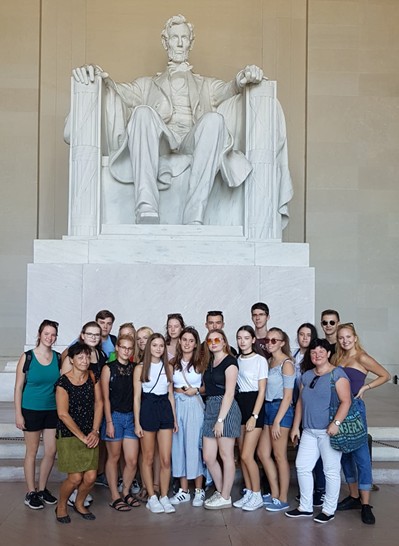 Im Lincoln Memorial in Washington, D.C