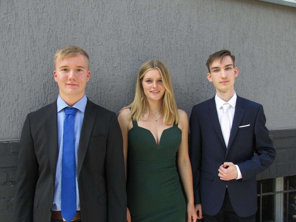 3x 1,0-Abitur: Line Baumkötter, Pascal Schulze und Samuel Hoßbach