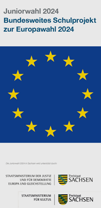 Logo Aufruf zur EU-Juniorwahl 2024