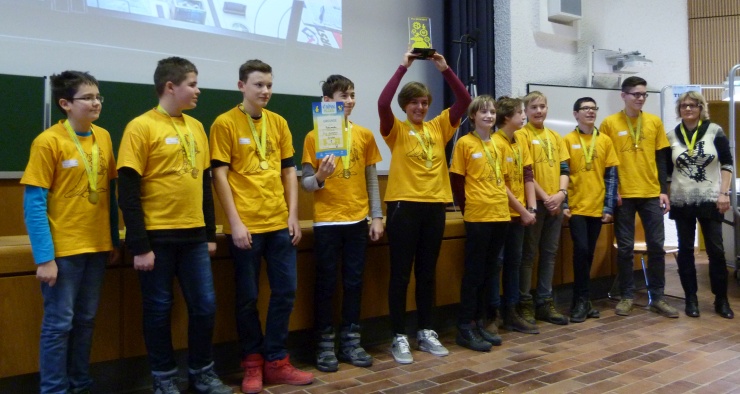 FLL Champion 2016/2017 Zwickau: Robymotten vom Julius-Motteler-Gymnasium Crimmitschau